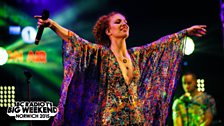 Jess Glynne at Radio 1's Big Weekend in Norwich 2015