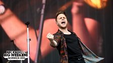 Olly Murs at Radio 1's Big Weekend in Norwich 2015