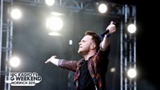 Olly Murs at Radio 1's Big Weekend in Norwich 2015