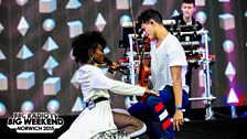 Clean Bandit at Radio 1's Big Weekend in Norwich 2015