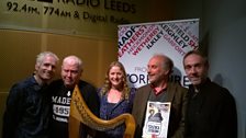 Sarah Dean and City of York Folk Weekend organiser Roland Walls with David, Lee and Mark Durberville