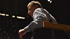 Conductor Stephen Bell during rehearsals