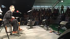 John Hegley delights the crowd at a Get Creative masterclass