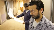 Navin Chowdhry during the recording