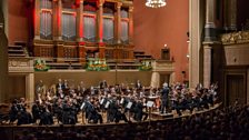 Czech Philharmonic onstage at their home - the Rudolfinum, Prague