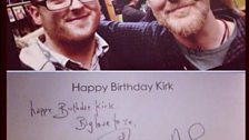 Signed Birthday Card by Glen Hansard with Kirk Gilmore