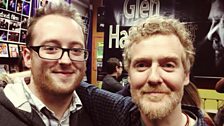 Frames fan Kirk Gilmore and Glen Hansard