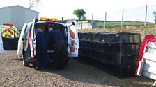 Preparing for vaccination at the depot in the Intensive Action Area