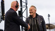 Howard Jones and Ken Bruce