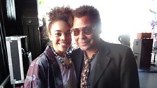 Andreya Triana and Craig Charles