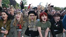 Fans enjoying the Manic Street Preachers gig