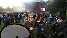 Huw Stephens presented the 鶹ƵAV coverage of the Manic Street Preachers concert