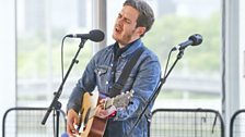 Stevie McCrorie performing on the Bryan Burnett show