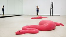 Carsten Höller, Half Mirror Room, 2008, 2015 and Snake, 2014