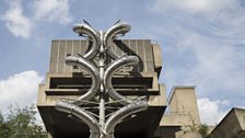 Carsten Holler, Isomeric Slides, during installation at Hayward Gallery