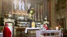 Glasgow diocese trip to see the Turin Shroud in June 2015.