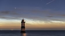 Noctilucent Clouds and Meteor