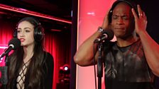 Shaun Escoffery and KStewart in the 1Xtra Live Lounge