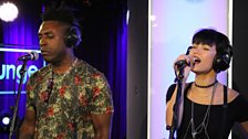 Omar and Sinead Harnett in the 1Xtra Live Lounge