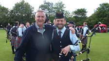 Liam and Ryan Canning, Pipe Major with Shotts and Dykehead