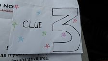 Kirsteen was very impressed with the colourful envelope that was provided for clue three!