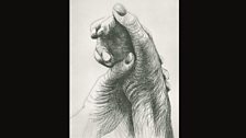 Etching of The Artists Hands