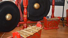 Some of the instruments used by the Gamelan Orchestra