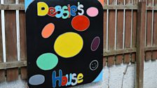 Colourful and creative signage at Dessie's House