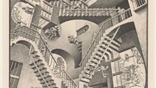 M. C. Escher, Relativity, 1953