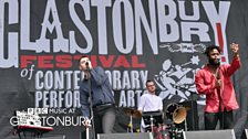 Young Fathers at Glastonbury 2015