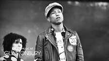 Pharrell Williams at Glastonbury 2015