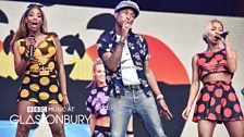 Pharrell Williams at Glastonbury 2015