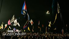 Kanye West at Glastonbury 2015