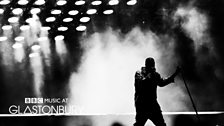 Kanye West at Glastonbury 2015