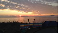 Capturing a time lapse sequence at Shell Island in Wales