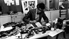 Yves Saint Laurent at work in his studio, 5 Avenue Marceau, Paris, 1976