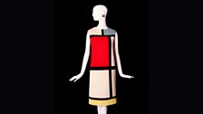 Short cocktail dress. Tribute to Piet Mondrian Haute couture collection, Fall-Winter 1965