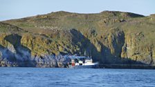 Lambay Island; its Gaelic name translates as Island of the Shipwreck