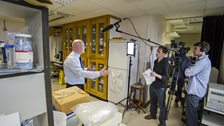 Filming Professor Mike Nicholson