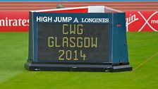 High Jump Sign at Hampden