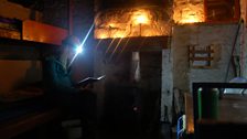 Phoebe Smith in the Spithope Bothy.