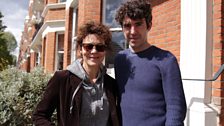 Helen McCrory and Paul Ready in Maida Vale during the recording