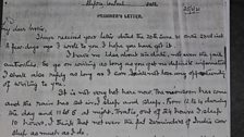 Copy of original letter written in prison by Dinesh Gupta to his family