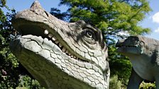 Iguanadon sculptures at Crystal Palace Park