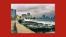 Waves on the Malecon, Havana