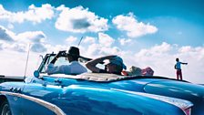 Blue car, Havana