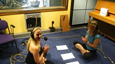 Gillian Tries Yoga...while presenting