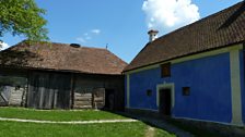 The rustically restored barns, owned by the Prince of Wales, in Zalanpatak.