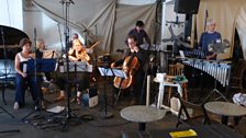 Apartment House rehearsal at Cafe Oto