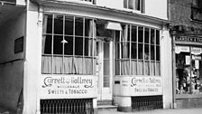 Shop front of Garnett and Hallmey, possibly in Derbyshire c.1930s – 1980s